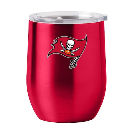 Logo Brands Tampa Bay Buccaneers 16oz Gameday Stainless Curved Beverage 630-S16CB-1
